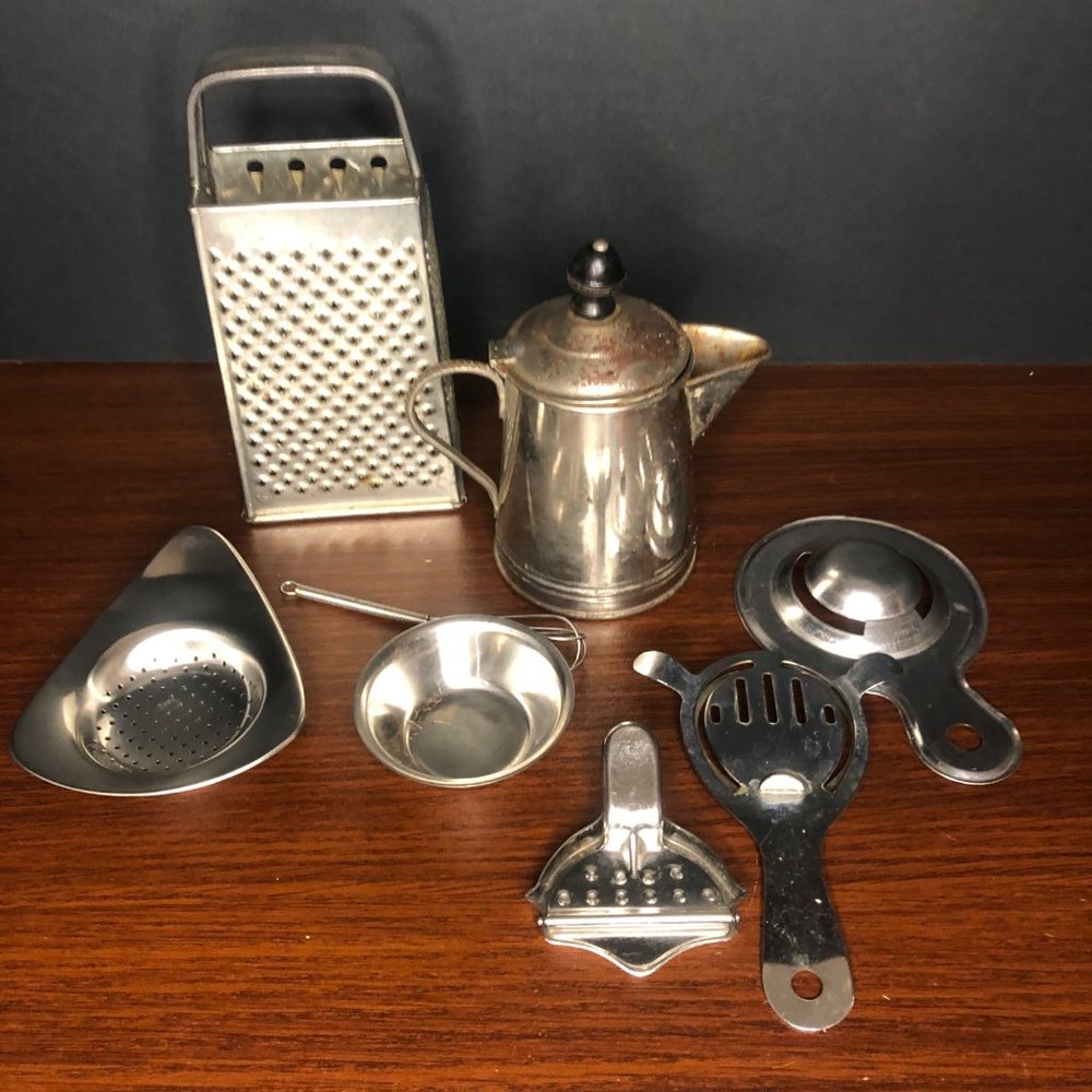 Assorted Rusty Crusty kitchen Ware for Decor